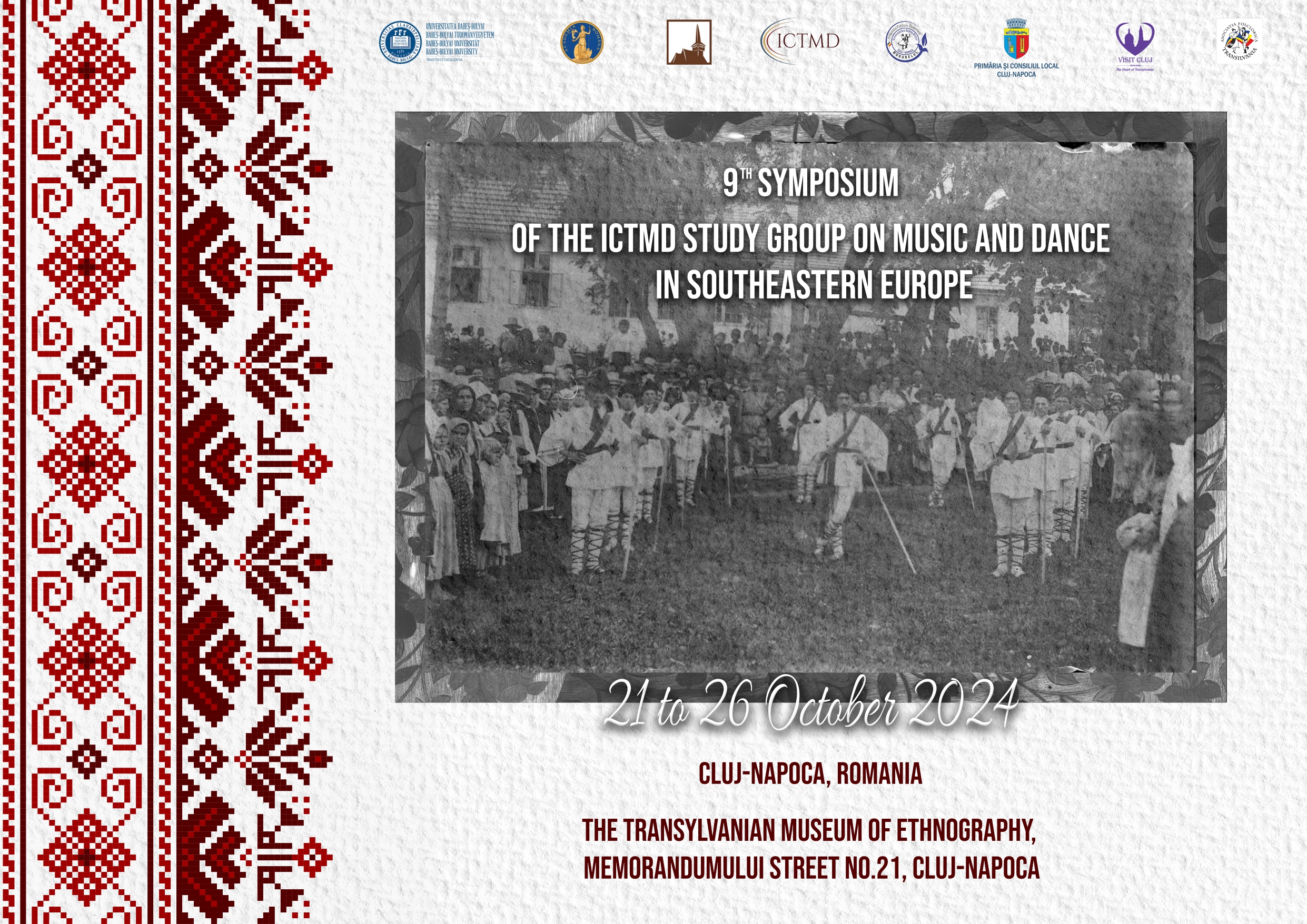 Afiș 9th symposium of the ICTMD Study Group on Music and Dance in Southeastern Europe
